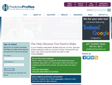 Tablet Screenshot of predictiveprofiles.com